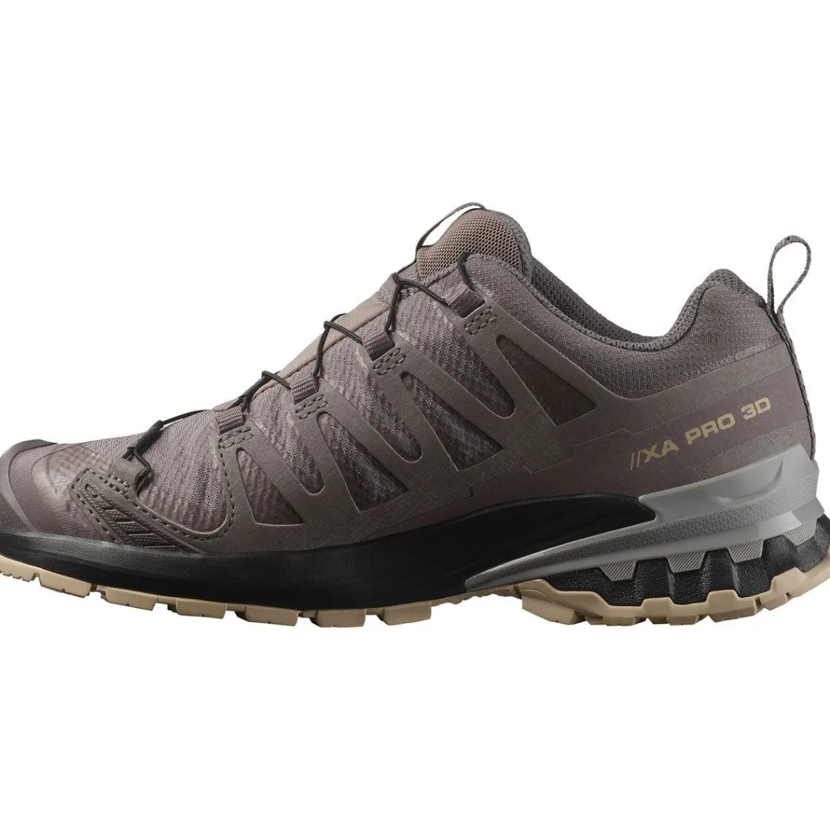 Salomon Vinterfodtøj|Fodtøj-XA PRO 3D V9 Gore-Tex Damesko Plum Kitten / Black / Gull