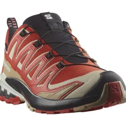 Salomon Løbesko|Vandresko-XA PRO 3D V9 Gore-Tex Herresko  Aurora Red / Safari / White