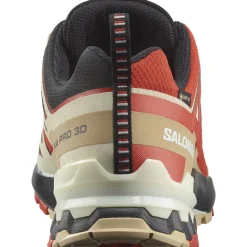 Salomon Løbesko|Vandresko-XA PRO 3D V9 Gore-Tex Herresko  Aurora Red / Safari / White