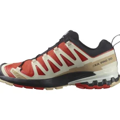 Salomon Løbesko|Vandresko-XA PRO 3D V9 Gore-Tex Herresko  Aurora Red / Safari / White