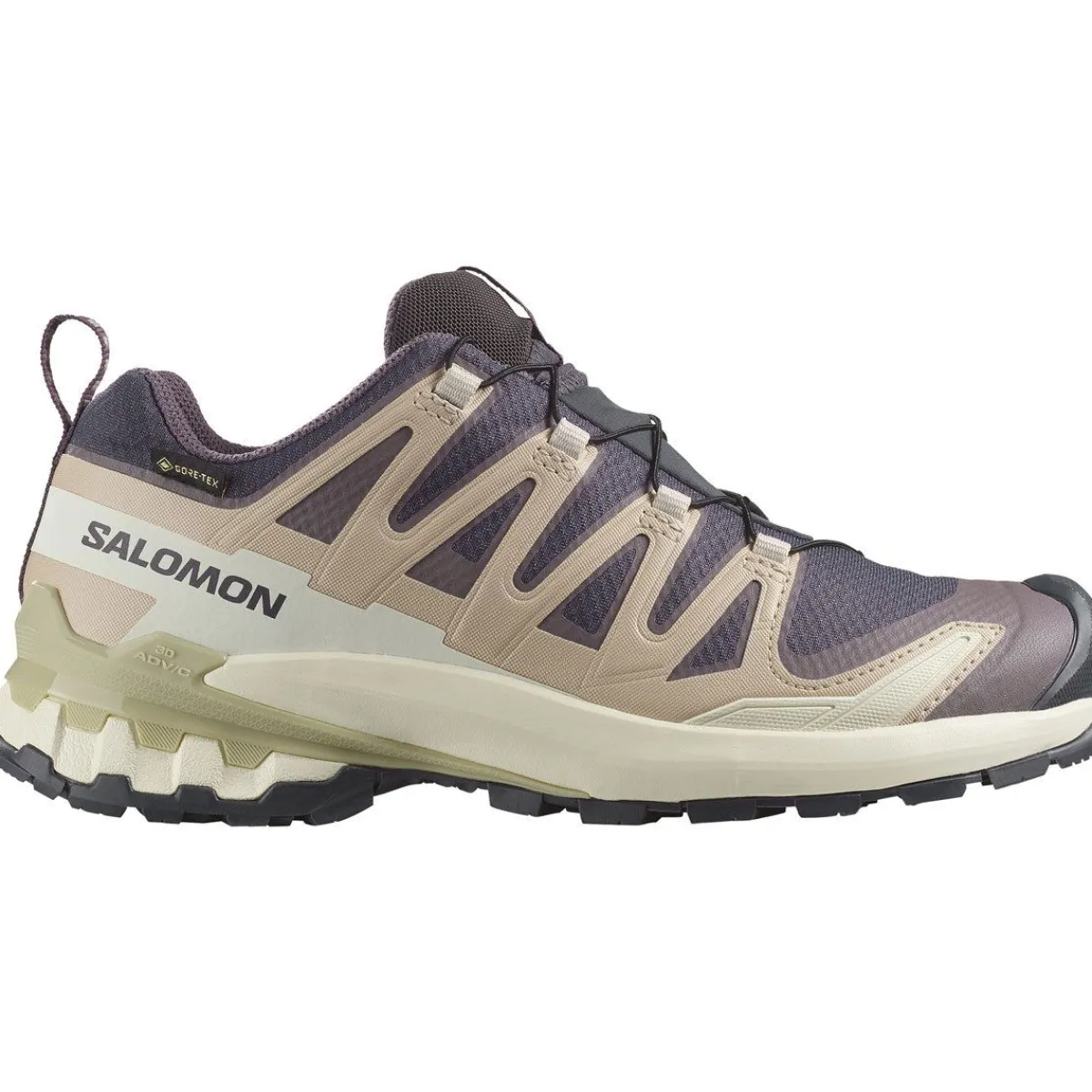Salomon Vinterfodtøj|Fodtøj-XA PRO 3D V9 Gore-Tex Damesko Nine Iron / Oxford Tan / Alfalfa