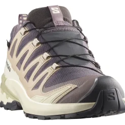 Salomon Vinterfodtøj|Fodtøj-XA PRO 3D V9 Gore-Tex Damesko Nine Iron / Oxford Tan / Alfalfa