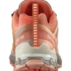 Salomon Fodtøj|Vandresko-XA PRO 3D Version 9 Damesko Sun Baked / Fresh Salmon / Prairie Sunset