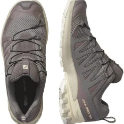 Salomon Fodtøj|Løbesko-XA PRO 3D Version 9 Damesko  Plum Kitten / Oxford Tan / Tender Peach