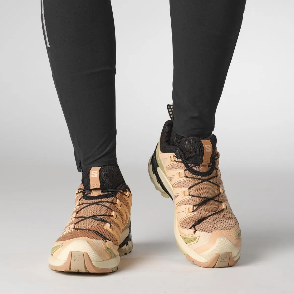 Salomon Fodtøj|Vandresko-XA PRO 3D Version 9 Damesko Cork / Peach / Sponge