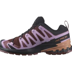 Salomon Fodtøj|Løbesko-XA PRO 3D Version 9 Damesko  Rum Raisin / Ochid Bouquet / Canyon Clay