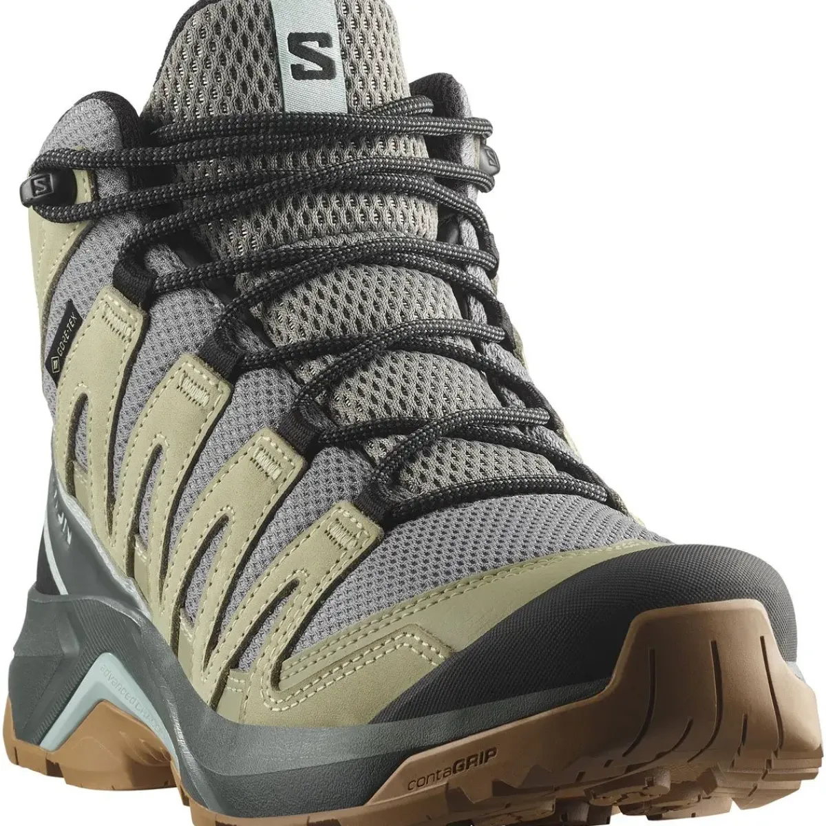 Salomon Vinterfodtøj|Fodtøj-X-Adventure Recon Mid Gore-Tex Vandrestøvle Dame Sedona Sage / Seagraa / Tourmaline