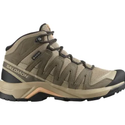 Salomon Fodtøj|Vinterfodtøj-X-Adventure Recon Mid Gore-Tex Vandrestøvle Dame Desert Tan / Falcon / Tender Peach