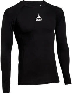 Select Fodboldtøj|Kompressions T-Shirt-62354 Baselayer Langærmet Herre, sort
