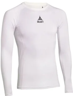 Select Kompressions T-Shirt|Fodboldtøj-62354 Baselayer Langærmet Herre, hvid