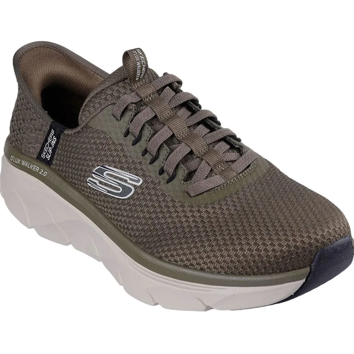 Skechers Fritid Fritidssko|Sneakers-Skechers D'Lux Walker 2.0 Slip-Ins - Taurrel Herresko Olive