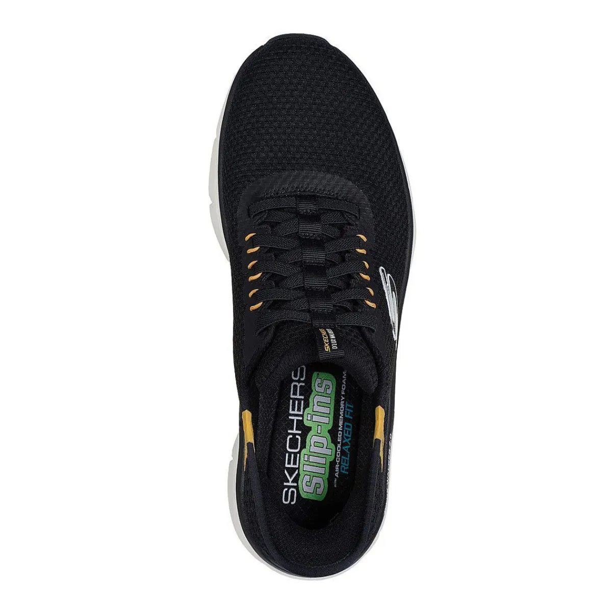 Skechers Fritid Fritidssko|Sneakers-Skechers D'Lux Walker 2.0 Slip-Ins - Taurrel Herresko Black / Yellow