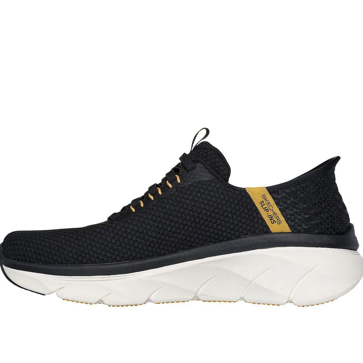 Skechers Fritid Fritidssko|Sneakers-Skechers D'Lux Walker 2.0 Slip-Ins - Taurrel Herresko Black / Yellow