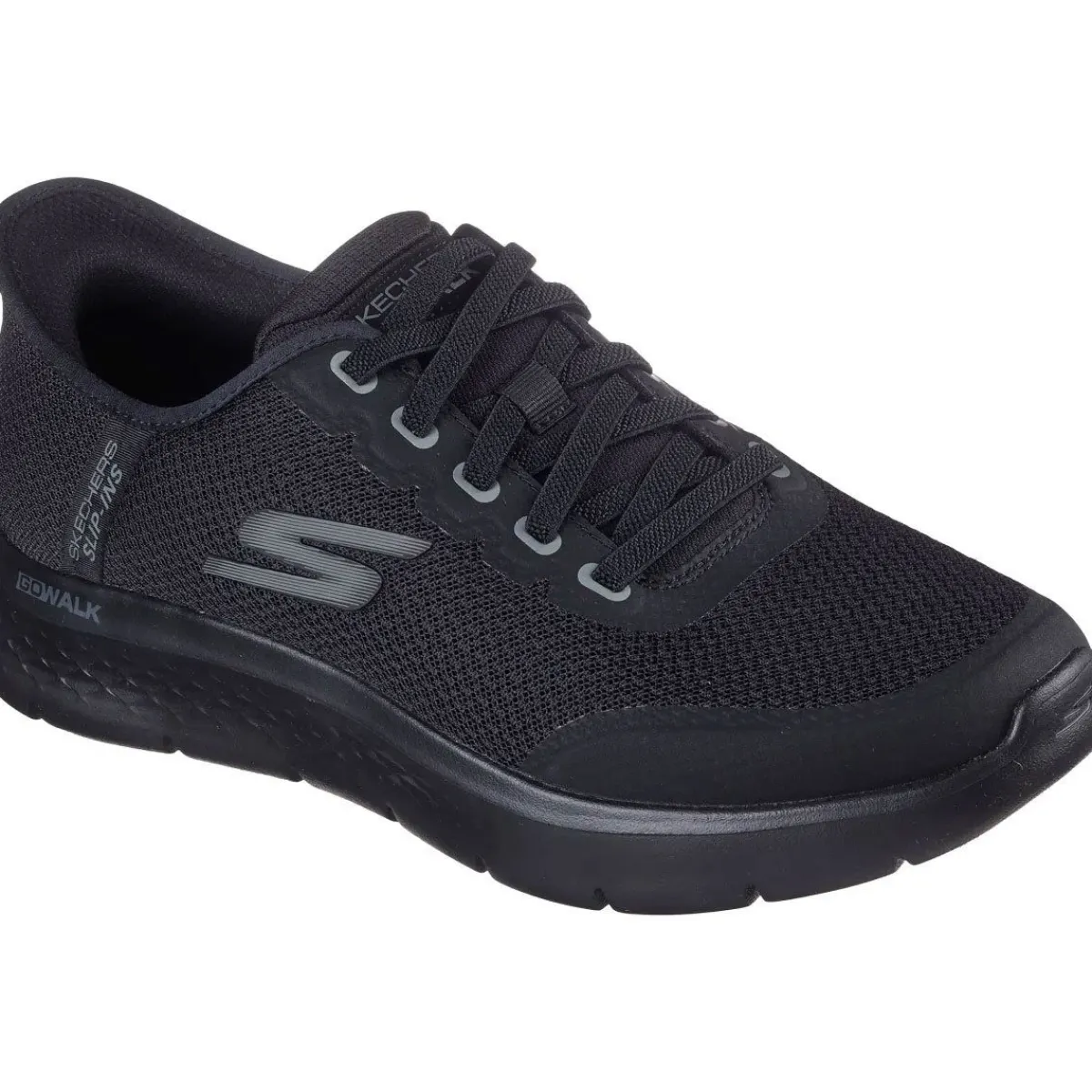 Skechers Fritid Sneakers|Sneakers-Skechers Slip-ins: Go Walk Flex - Netro Herresko Black