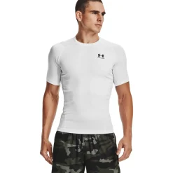 Under Armour Kompressions T-Shirt|Træningstøj-HeatGear® Kompression T-shirt Herre White / Black