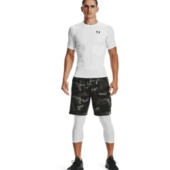Under Armour Kompressions T-Shirt|Træningstøj-HeatGear® Kompression T-shirt Herre White / Black