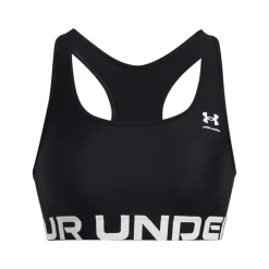 Under Armour Træningstøj|Træningstøj-HeatGear® Mid Branded Sports BH Dame Black / White