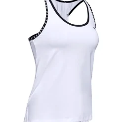 Under Armour Træningstøj|Løbetøj-Knockout Tank Top Dame White / Black