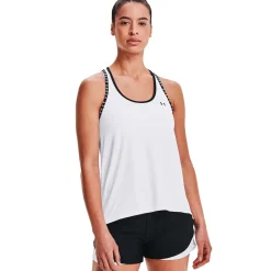 Under Armour Træningstøj|Løbetøj-Knockout Tank Top Dame White / Black
