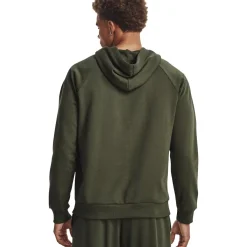 Under Armour Træningstøj|Træningstøj-Rival Fleece Hoodie Herre, green  390 Marine OD Green / White