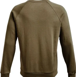 Under Armour Træningstøj|Træningstøj-Rival Fleece Crew Sweatshirt Herre  361 Tent / Onyx White