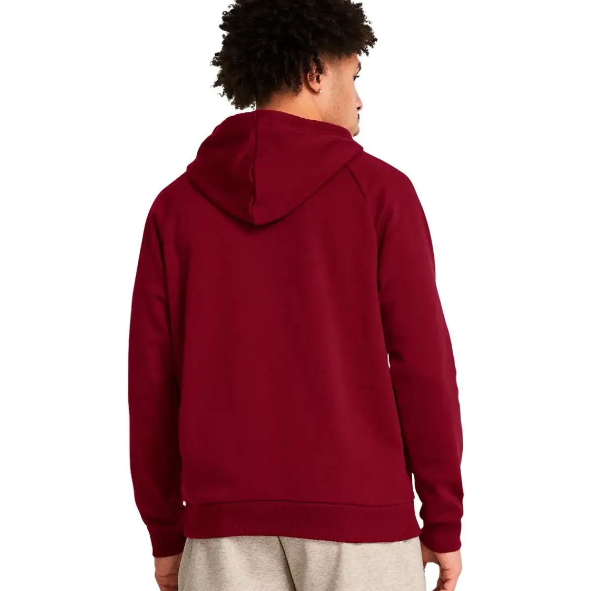 Under Armour Træningstøj|Træningstøj-Rival Fleece Hoodie Herre, cardinal 625 Cardinal / White