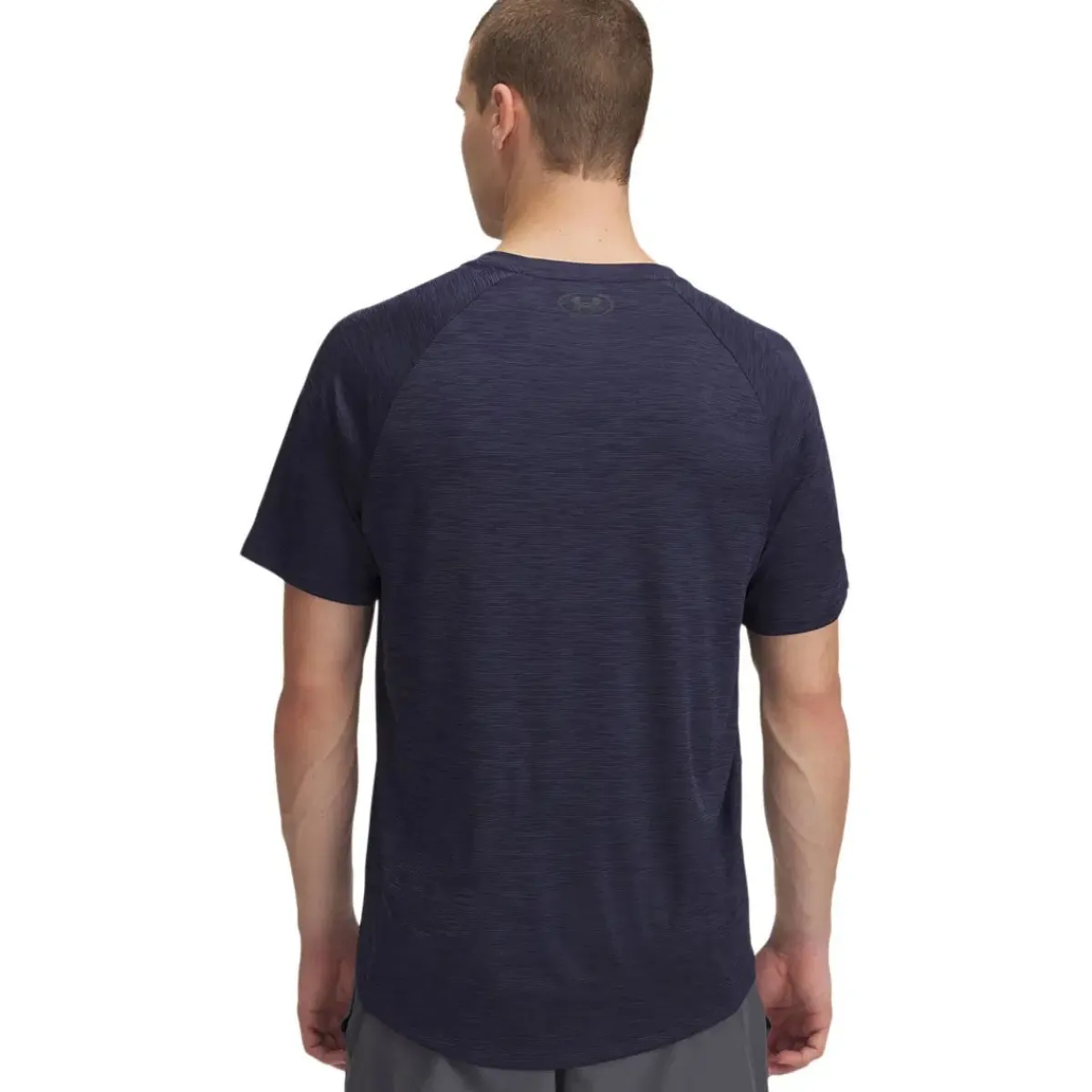 Under Armour Håndboldtøj|Fodboldtøj-Tech Textured Trænings T-shirt Herre 044 Downpour Gray / Black