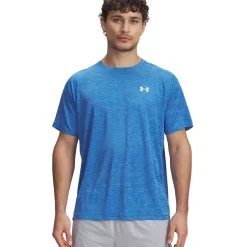 Under Armour Træningstøj|Løbetøj-Tech Textured Trænings T-shirt Herre 402 Blue Atlantis