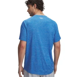 Under Armour Træningstøj|Løbetøj-Tech Textured Trænings T-shirt Herre  402 Blue Atlantis