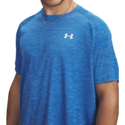 Under Armour Træningstøj|Løbetøj-Tech Textured Trænings T-shirt Herre  402 Blue Atlantis