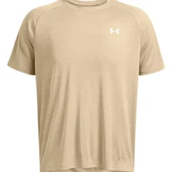 Under Armour Håndboldtøj|Fodboldtøj-Tech Textured Trænings T-shirt Herre 300 City Khaki / White