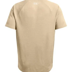 Under Armour Håndboldtøj|Fodboldtøj-Tech Textured Trænings T-shirt Herre  300 City Khaki / White