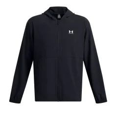 Under Armour Træningstøj|Træningstøj-Vibe Woven Windbreaker Træningsjakke Herre  001 Black / White