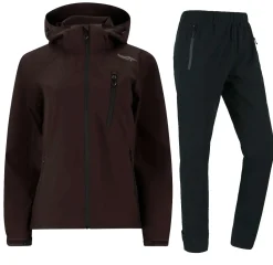 Weather Report Regntøj|Regntøj-Camelia W-Pro 15000 Regnsæt Dame, espresso  1001 Sort