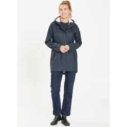 Weather Report Regntøj|Regntøj-Petra PU Regnfrakke Dame, navy