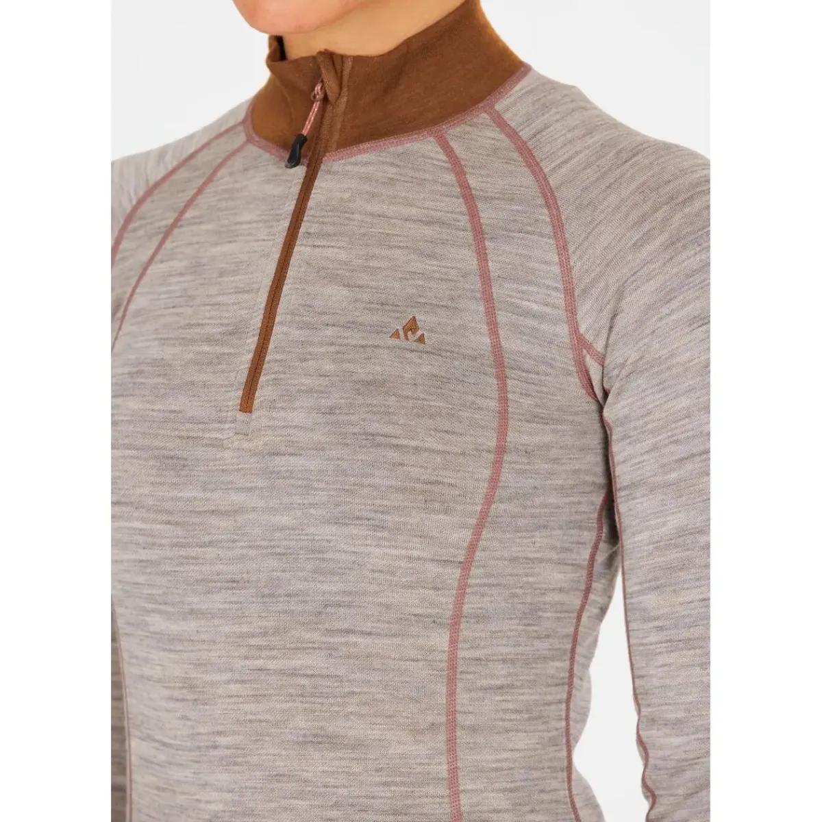 Whistler Skitøj|Vintertøj-Candee Merinould Skipulli Dame, lysegrå 1005 Light Grey Melange