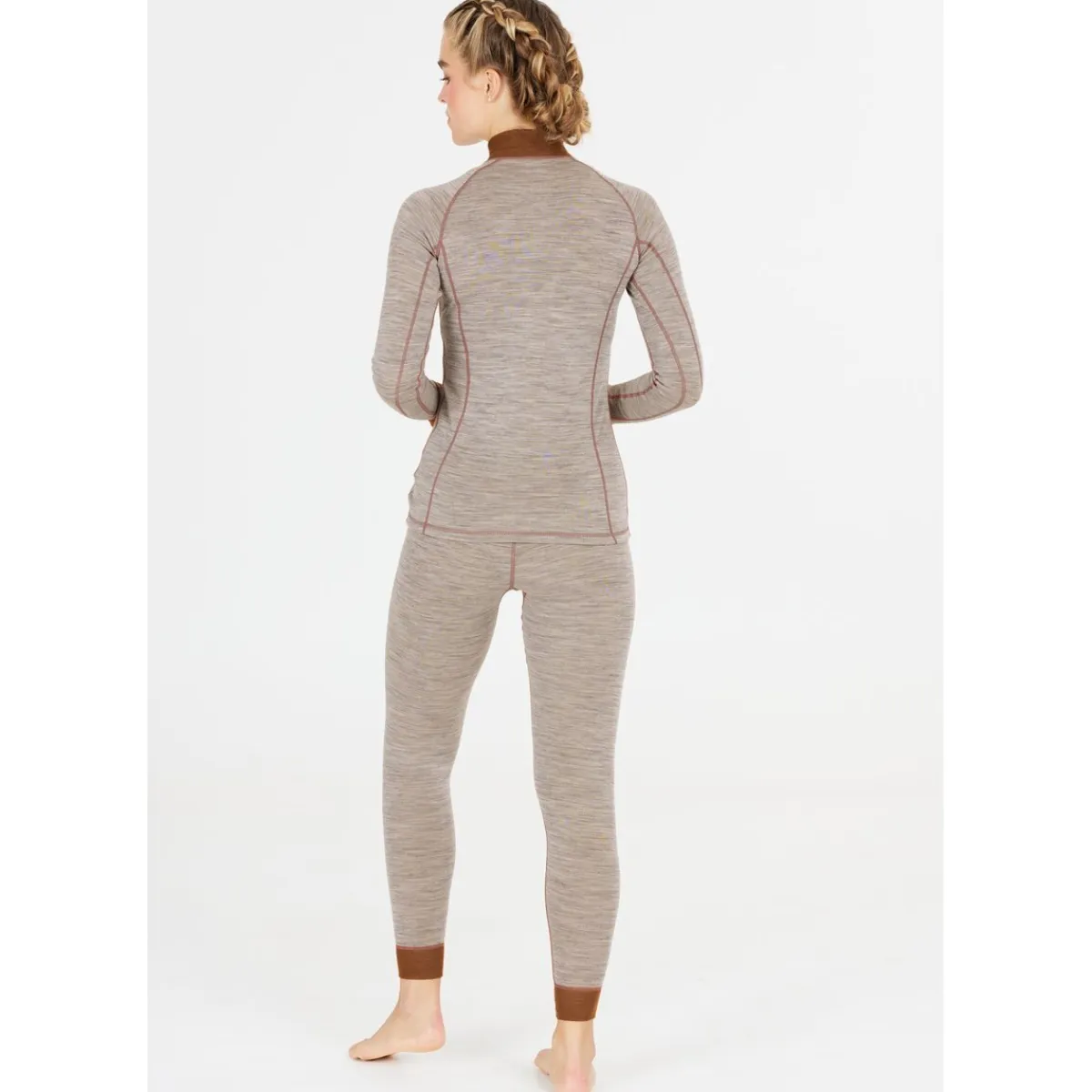 Whistler Skitøj|Vintertøj-Candee Merinould Skipulli Dame, lysegrå 1005 Light Grey Melange