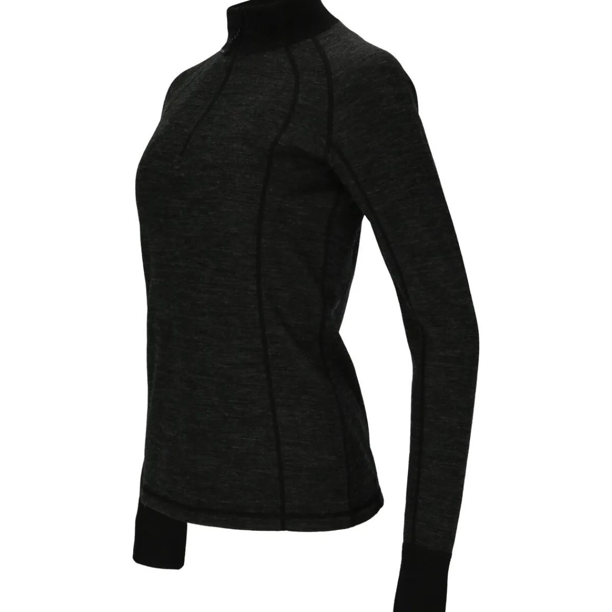 Whistler Skitøj|Vintertøj-Candee Merinould Skipulli Dame, mørkegrå 1011 Dark Grey Melange