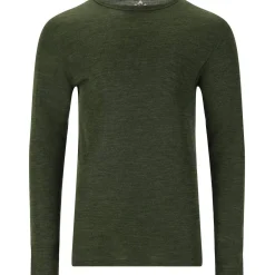 Whistler Skitøj|Vintertøj-Cerro Merino uld Skiundertrøje Herre, deep forest