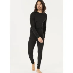 Whistler Skitøj|Vintertøj-Cerro Merinould Skiundertøjssæt Herre, black  1001 BlackMateriale: 85% Merinould 15% Lyocell (silkeagtigt mod huden)  Funktionelt undertøj med merinould har den egenskab at holde kropstemperaturen stabil i al slags vejr. Velegnet til mange former for udendørs aktiviteter. Eller indendørs, hvis der skal spares lidt på varmeregningen.Fakta:- 85% af produktet indeholder super blødt 