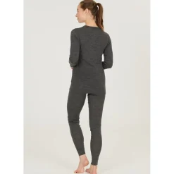 Whistler Skitøj|Vintertøj-Cerro Merinould Skiundertøjssæt Dame, black  1001 BlackMateriale: 85% Merinould 15% Lyocell (silkeagtigt mod huden)  Funktionelt undertøj med merinould har den egenskab at holde kropstemperaturen stabil i al slags vejr. Velegnet til mange former for udendørs aktiviteter. Eller indendørs, hvis der skal spares lidt på varmeregningen.Fakta:- 85% af produktet indeholder super blødt 