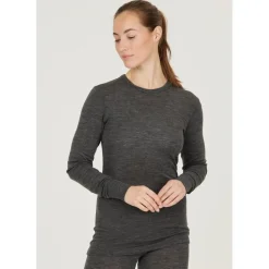 Whistler Skitøj|Vintertøj-Cerro Merinould Skiundertøjssæt Dame, black  1001 BlackMateriale: 85% Merinould 15% Lyocell (silkeagtigt mod huden)  Funktionelt undertøj med merinould har den egenskab at holde kropstemperaturen stabil i al slags vejr. Velegnet til mange former for udendørs aktiviteter. Eller indendørs, hvis der skal spares lidt på varmeregningen.Fakta:- 85% af produktet indeholder super blødt 