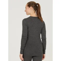 Whistler Skitøj|Vintertøj-Cerro Merinould Skiundertøjssæt Dame, black  1001 BlackMateriale: 85% Merinould 15% Lyocell (silkeagtigt mod huden)  Funktionelt undertøj med merinould har den egenskab at holde kropstemperaturen stabil i al slags vejr. Velegnet til mange former for udendørs aktiviteter. Eller indendørs, hvis der skal spares lidt på varmeregningen.Fakta:- 85% af produktet indeholder super blødt 