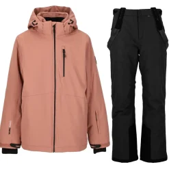 Whistler Vintertøj|Skitøj-Drizzle W-Pro 10.000 Skisæt Børn/Junior, Burlwood 1001 Black