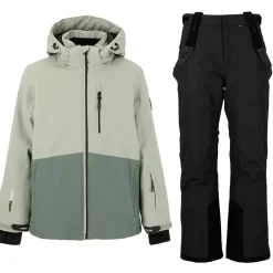 Whistler Vintertøj|Skitøj-Drizzle W-Pro 10.000 Skisæt Børn/Junior, slate gray 1001 Black