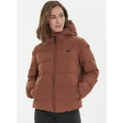 Whistler Vintertøj|Vintertøj-Janine Padded Vinterjakke Dame 5127 Marron