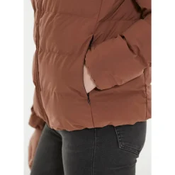 Whistler Vintertøj|Vintertøj-Janine Padded Vinterjakke Dame  5127 Marron