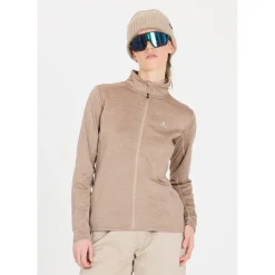 Whistler Vintertøj|Beklædning-Juice Waffle Full-Zipper Midlayer Dame  Simply Taupe