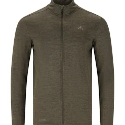 Whistler Vintertøj|Beklædning-Kalle Waffle Full-Zipper Midlayer Herre  1071 Black Ink