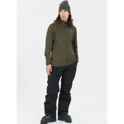 Whistler Vintertøj|Beklædning-Kalle Waffle Full-Zipper Midlayer Herre  1071 Black Ink